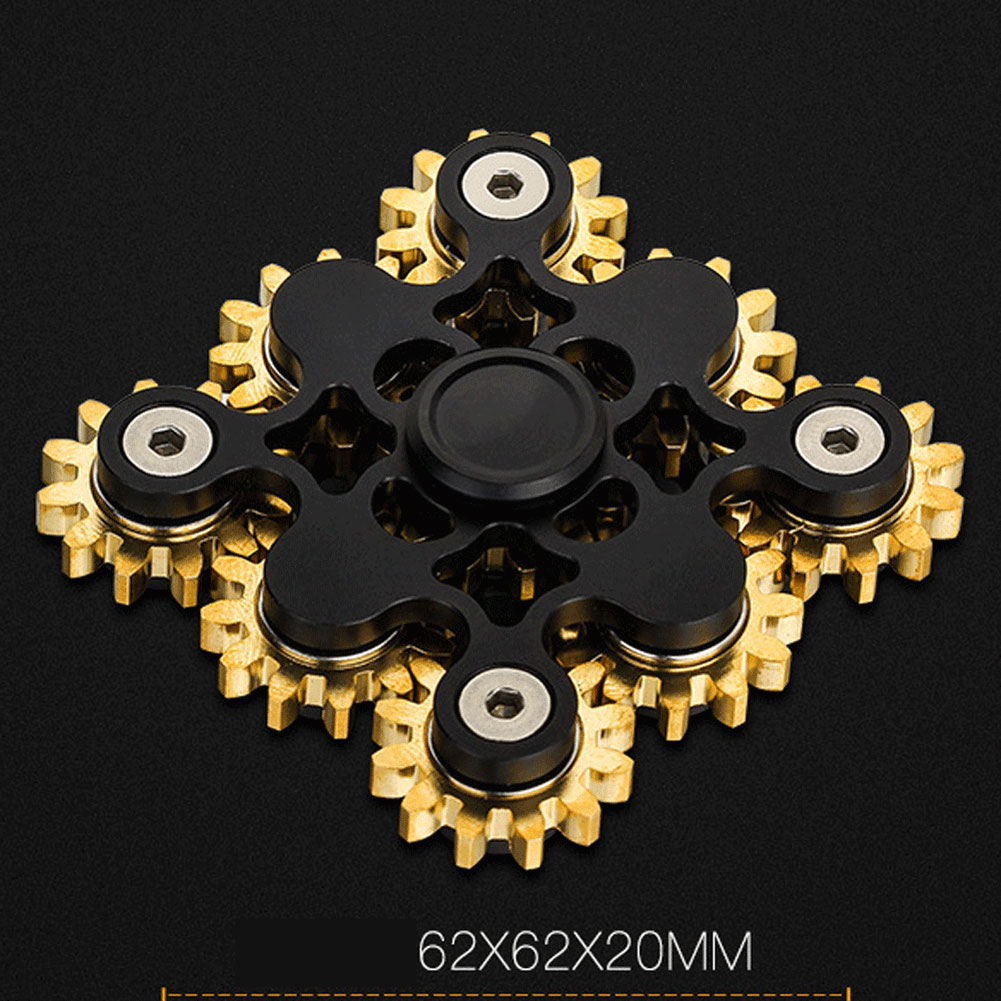Metal Nine Tooth Linkage Spinner Fidget Toy for Adults' Stress and Anxiety Relief