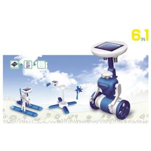 China Blue / White Plastic Diy Arduino DOF Robot Kit , 6 In 1 Educational Diy Solar Kits factory