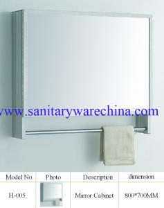 China Aluminum Mirror Cabinet /Home Decoration Furniture H-005 800x700 factory