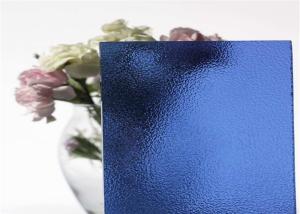 China Flat Shaped Decorative Patterned Glass / Aqualite Embossed Glass For Bathroom factory