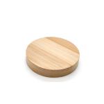 Magnetic Bamboo Metal Bottle Opener - Round Wooden Fridge Magnet