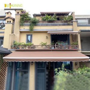 Aluminium Waterproof Retractable Awning Retractable Garden Canopy With Rain