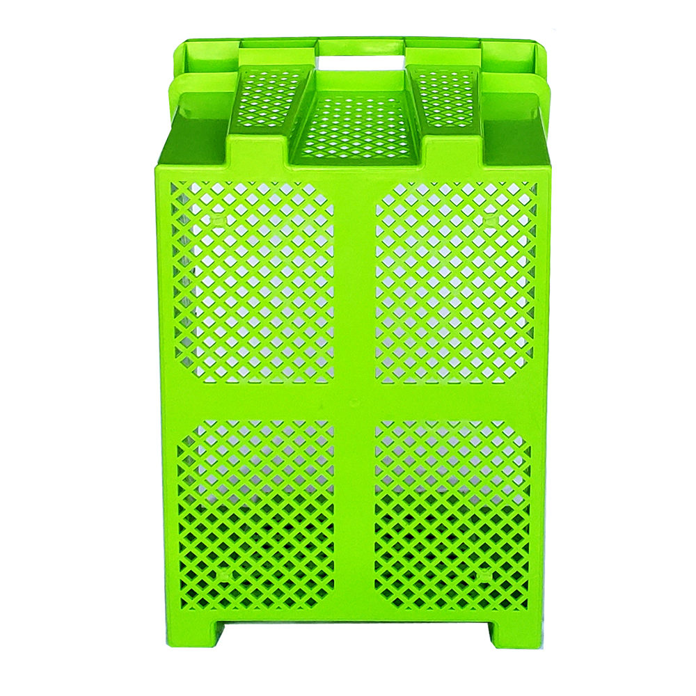 Plastic Mesh Crates Stackable Turnover Crates For Fruits And Vegetables 485x360x290mm