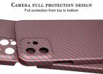 Red Color Carbon Aramid Fiber Phone Case For iPhone 12