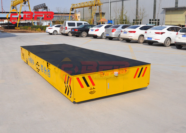 Flat Rail Guided Warehouse Battery Transfer Cart