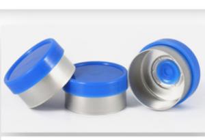 China Injection Glass Bottle Aluminum Plastic Cap Alu Plastic Flip Off Glass Vial Cap factory