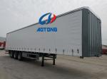 Steel Semi-Trailer 40ft 45ft Curtain Side Truck Trailers for Russia Market Van