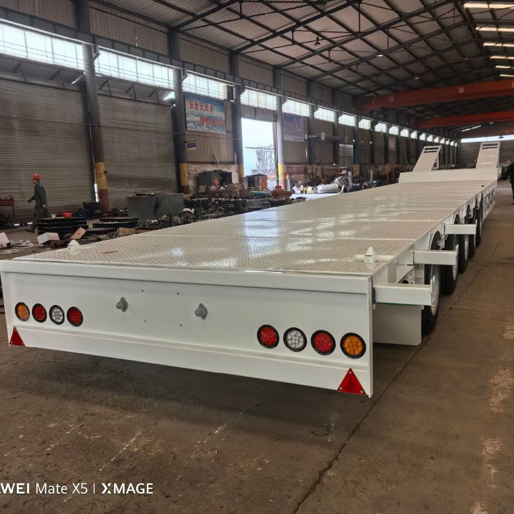 3 4 5 Axles Lowbed Loader Lowbody Low Bed Semi Truck Trailer for Africa