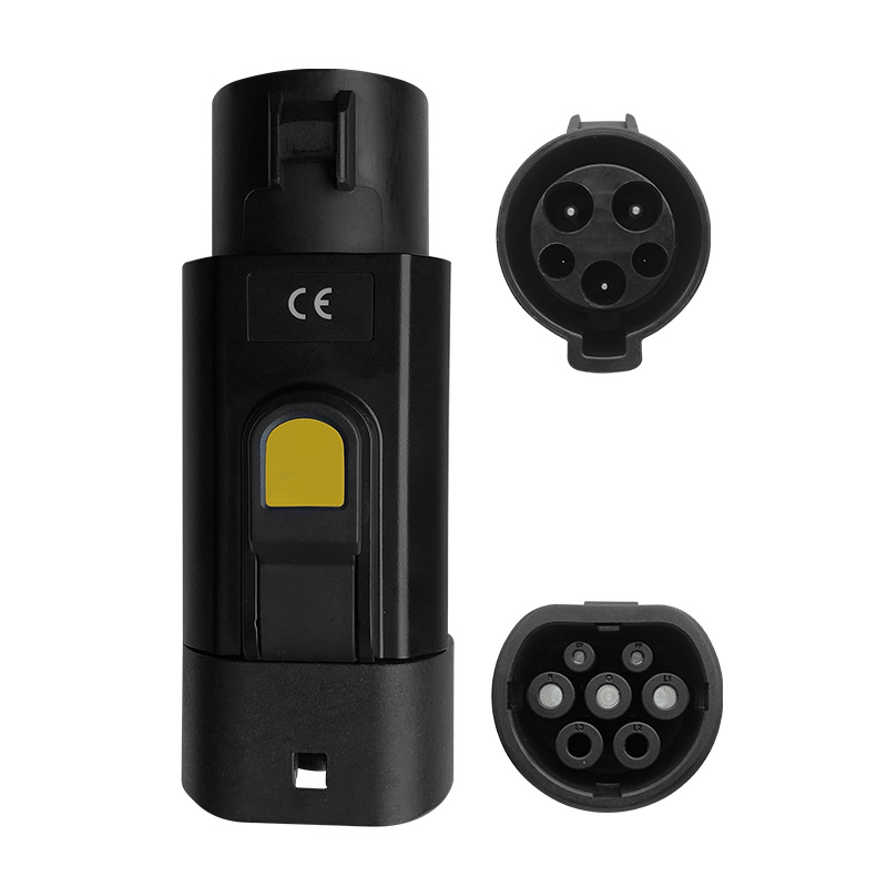 NACS 7KW 32A Tesla EV Charging Adapter Type2 Inlet for European/type2 Cars Standard Tesla to type2 Black