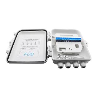 China SC 1x8 PLC Fiber Optic Splitter Box IP65 12Cores Wall Mounted factory