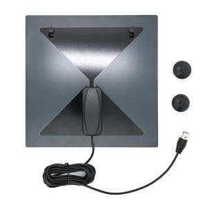 China Hot Sale antena de tv 4k hdtv dvb VHF UHF televis antenna Sucker mount Plate tv anteni Get local HD TV channels for fre factory
