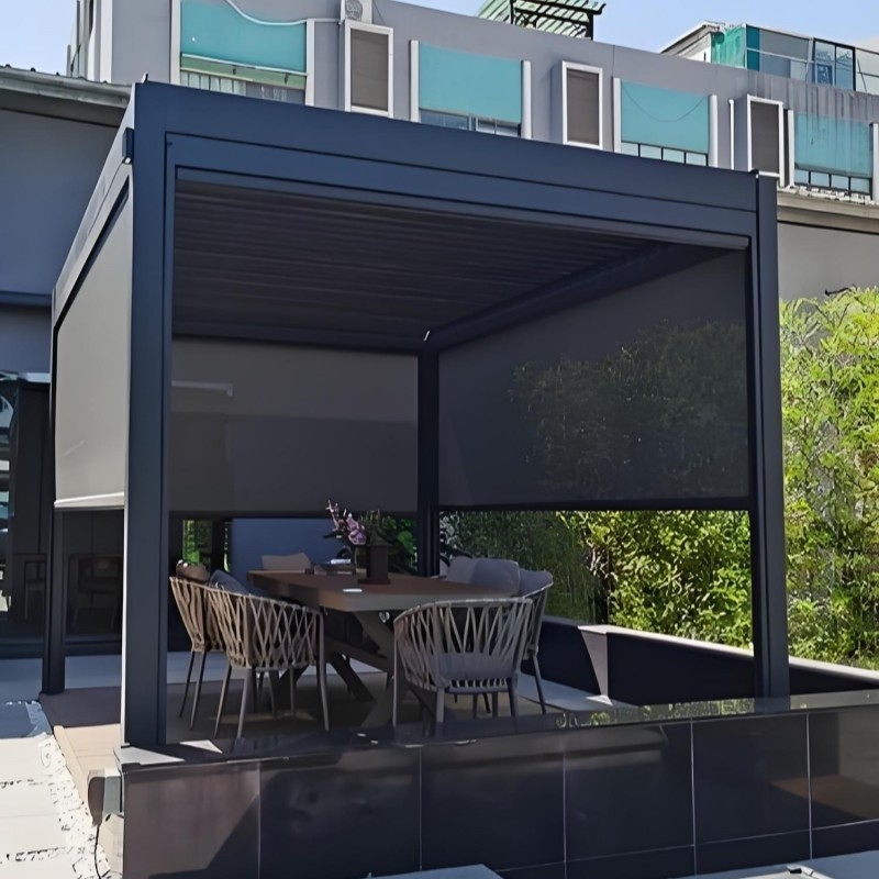 Gazebos en Metal with Retractable Roof: Smart & Weatherproof Outdoor Upgrade