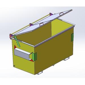 Waste Treatment Front Lift Bin Skip Bins Front Load Garbage Bins Customized