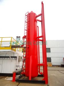 China Drilling Mud Gas Separation 320m3/H Poor Boy Degasser Drilling site degassing equipment factory