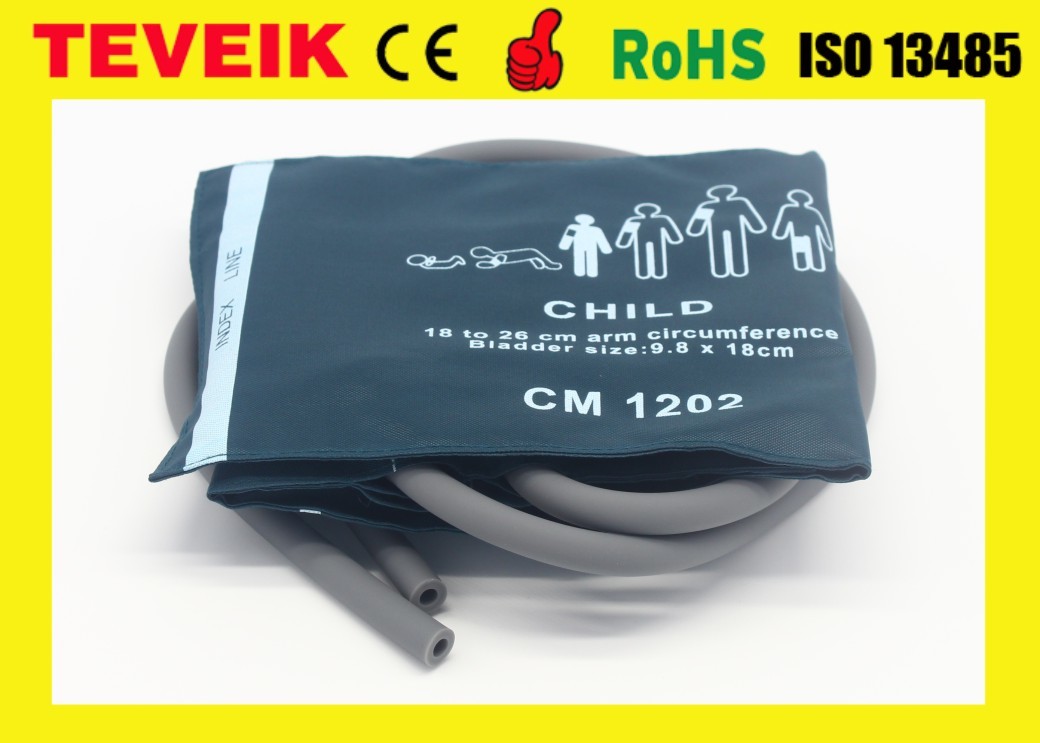 Child Double Hose Arm Cir 18-26cm NIBP Cuff for Patient Monitor Nylon Material