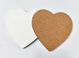 China Amazing 100x100mm Delicate Heart Shape Sublimation MDF Blank Coaster for Wedding Gift factory