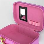 PU Luxury Make Up Box Cosmetic Box Lamination UV Gold Foil Finishing OEM