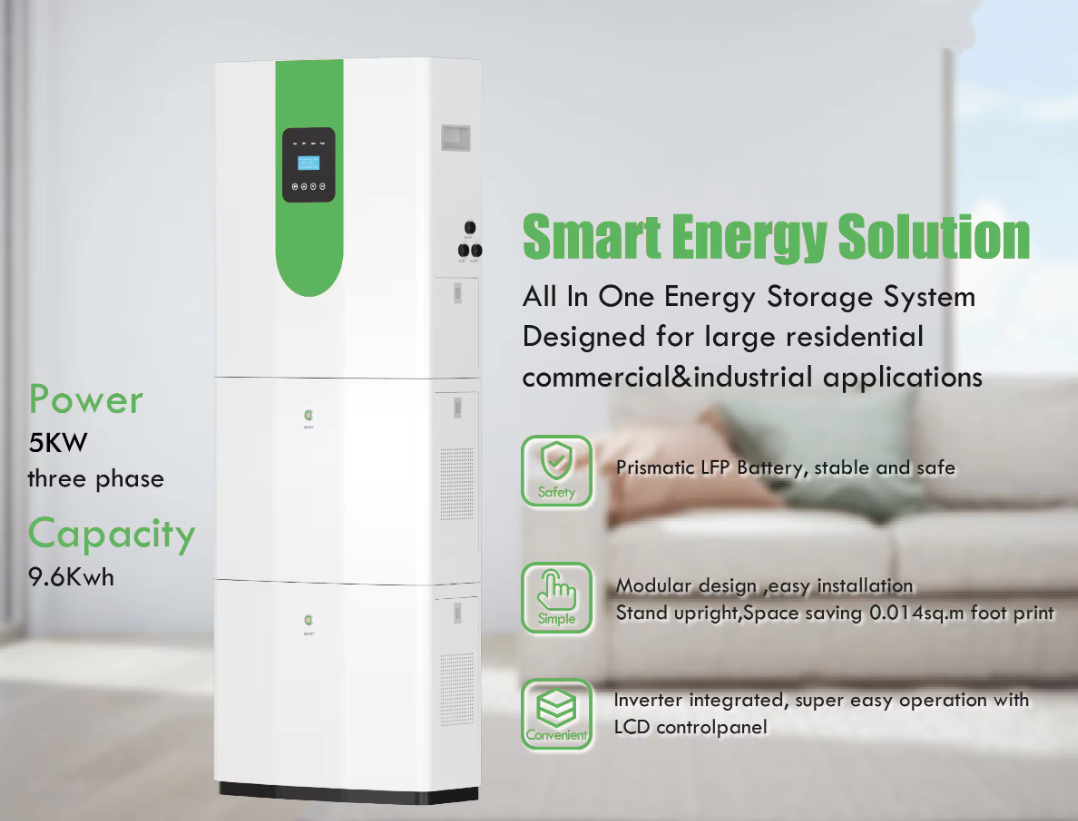 96V 100Ah All In One Inverter And Lithium Ion Battery For Home Solar Energy Storage Systems