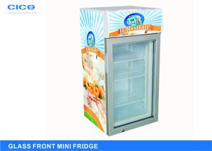 China Upright Glass Front Beverage Fridge Customized Size CE Certification factory