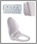 Remote Control Electric Smart Bidet Toilet Auto Washing 4 Steps Heat Type