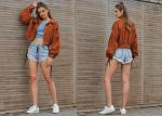 OEM Corduroy Short S XL Multi Color Women Jacket