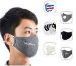 Black Reusable Washable Copper Ion Mask PM2.5 Adult Cotton Face Masks
