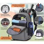 Versatile Tennis Racket Bags Holds 2 Rackets With Insulated Pocket Ventilated