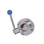 Sanitary Stainless Steel 304 316L Butterfly Valve for Pharmaceutical Easy to