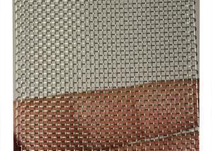 China SS 316 Woven Copper Wire Mesh Screen 2mm diameter Edge Wrapped factory
