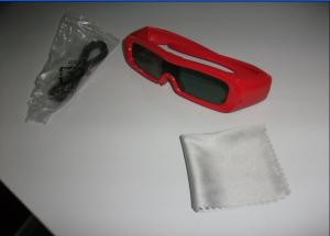 China PC Plastic Frame Universal Active Shutter 3D Glasses , IR Glasses Wear factory