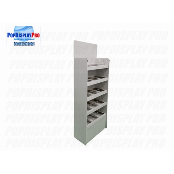 China Sweat Candy Cardboard Shelving Displays Visual Promotional With Insert factory