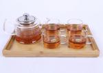 Professional Loose Tea Gift Sets Borosilicate Glass Tea Infuser Teapot 500ML