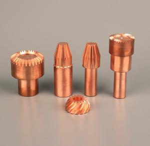China Polish Surface Electroplate 5 Axis CNC Copper Parts factory