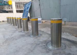 China Stainless Steel IP68 Automatic Hydraulic Bollards 6mm Wall For Gate Entry / Exit factory