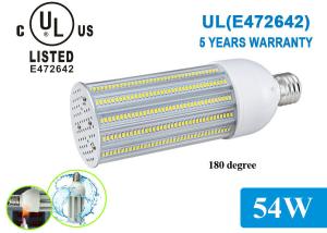 China 180 Degree Samsung 5630 UL LED Corn COB Light Bulbs 54W 2700K - 6500K for Pathway Lighting factory