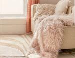 Healthy Warm Pv Fleece Fake Fur Blanket For Home / Hotel Bedding And Throws