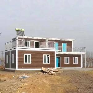 China Zontop Modern Luxury High Quality Quick Concrete Construction Complete Large Modular Prefab Glass House factory