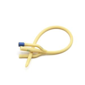 China Disposable 22 French 3 Way Foley Catheter Silicon Coated for hospital factory