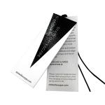 Luxury Recycled Garment Labels Embossed Custom Printing Hang Tags Special