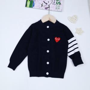 China Winter Children Clothes Baby Boys Girls Cardigan Beige Solid Casual Knitted Kids Sweater Cardigan factory