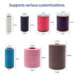 100% Polyester 1kg Color Hand Sewn Flat Wax Thread For Leather goods with 240