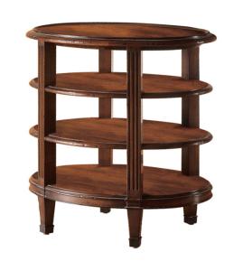 China Modern Rubber Wood Square Round Coffee Table Three Tiered OEM &amp; ODM factory