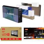 4K Android TV Flat Screen LED LCD OLED QLED 32 40 42 55 65 75 Inch Smart TV