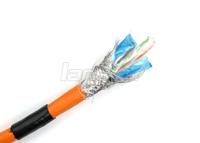 Double Jacket AI-Mylar SFTP HDPE 100Mzh Cat5e Lan Cable