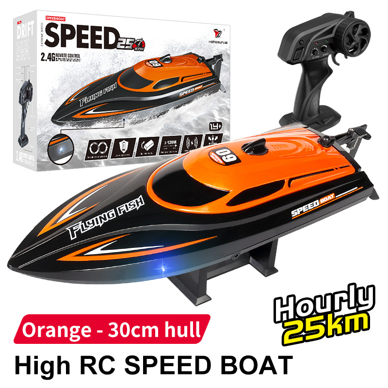 Outdoor Toy Boats 2.4g Competition Speed 25km/h 1 18 Scale Electric Remote Control Boat