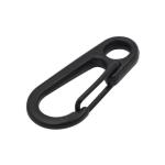 Small Zinc Alloy Mini Black Finish Carabiner Buckle Snap Key Chain Ring Spring