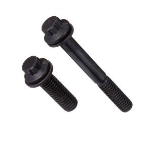 China 1/2&quot; Black Finish Hex Flange Bolts IFI-115 Grade 12.9 factory