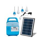 6000Mah Battery 6V Solar Home Lighting System 250mm With Radio Bluetooth MP3