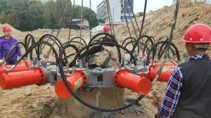 China Round Concrete Hydraulic Pile Breaker Pile Head Breaking Machine factory