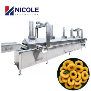 China Ss Snacks Continuous Pellet Frying Line Electric Gas 220v 380v Food Grade factory